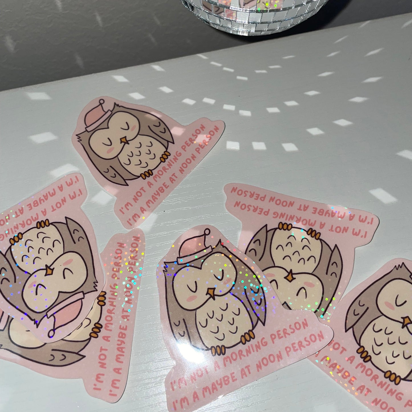 Sleepy Owl Sticker