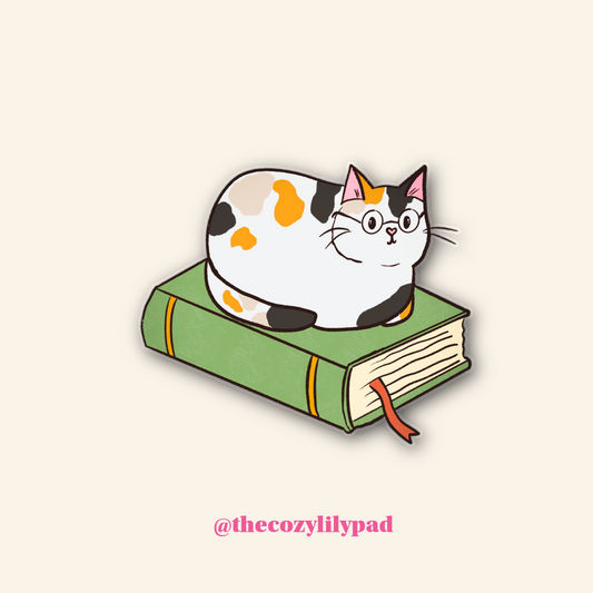Reader Cat Sticker