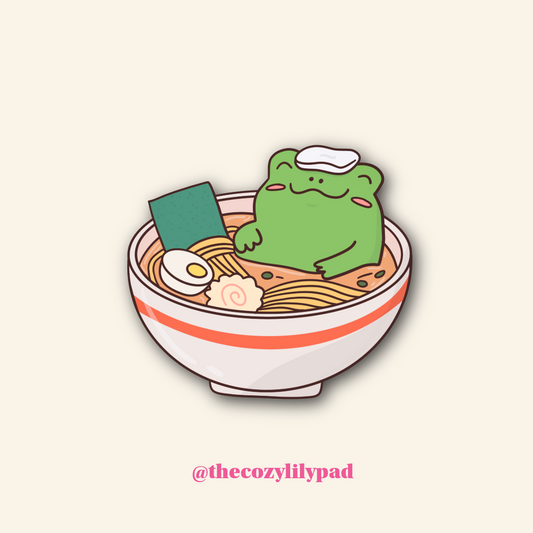 Ramen Frog Sticker